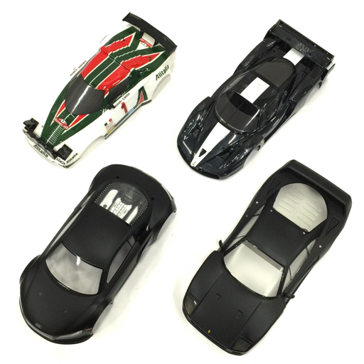 京商 アウディ R8 ランチア Alitalia S.MUNARI-S.MAIGA フェラーリ FXX F40 ラジコンパーツ ボディ 4点セット