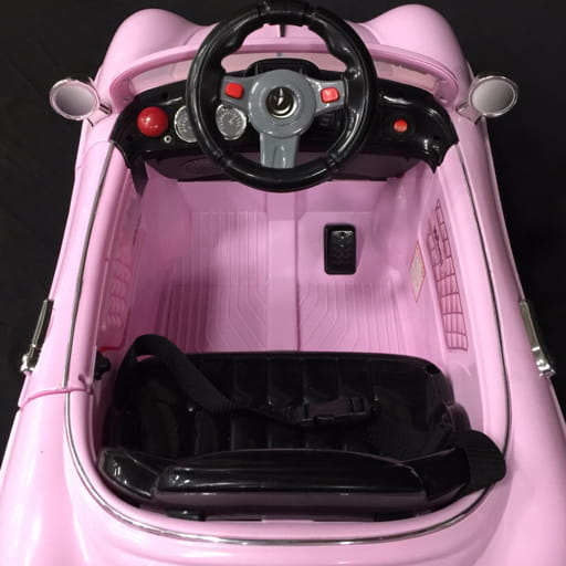 ポルシェタイプ ミニ 2.4G2018 子供向け乗用RCラジコン電動車 ピンク 動作確認済み ARCC-B802